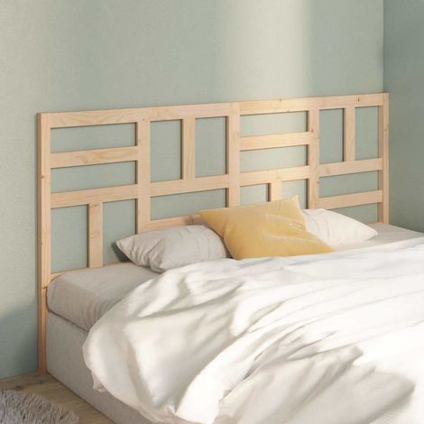 vidaXL Cabecero de cama madera maciza de pino 186x4x104 cm (1/5)