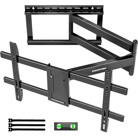 Support Mural TV à Extra Longue Portée 1067mm pour TV de 43–80" jusqu'à 50 kg, Support TV Pivotant, Inclinable et Rotatif, Support Mural pour Écrans Plats/Incurvés, Max VESA 600x400 mm (1/5)