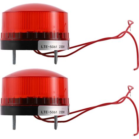 Adatto per 2 luci stroboscopiche industriali a LED rosse, alimentazione 220 V CA, LTE-5061
