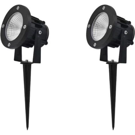 LED-Gartenleuchte mit verstellbarer Bodenfassung und Spotlichtfunktion, Schutzart IP65. (1/4)