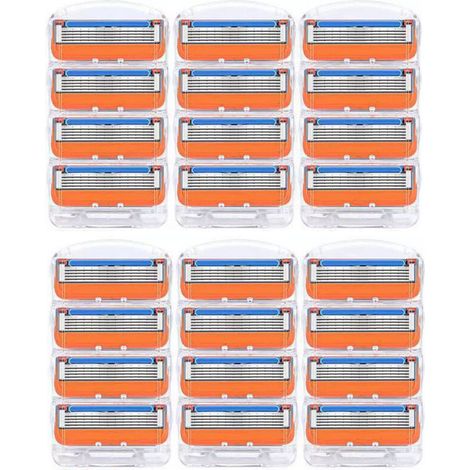 Lames De Rasoir - 24 Pièces - Compatible Rasoir Fusion 5 - Pour Homme - Recharges Rasoir (1/5)