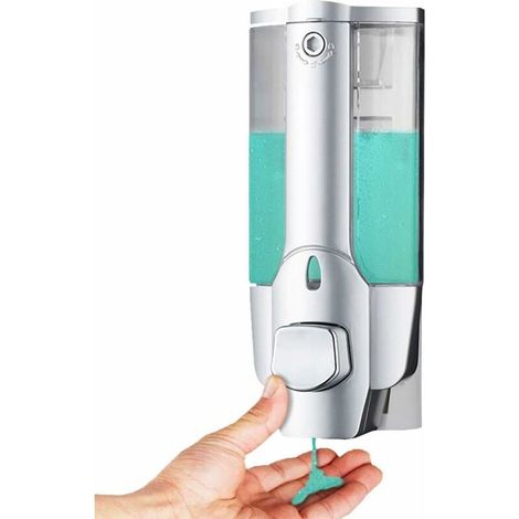 dispensadores de jabón de pared, depósito recargable para champú, gel de ducha, baño, hotel (1/5)