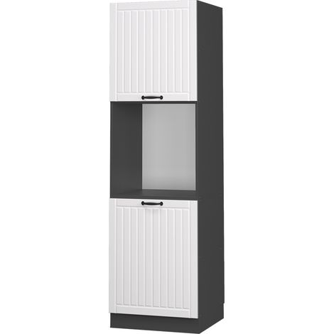 Mobile per forno da incasso Fame-Line, Bianco casa di campagna, 60 cm aperto, Vicco