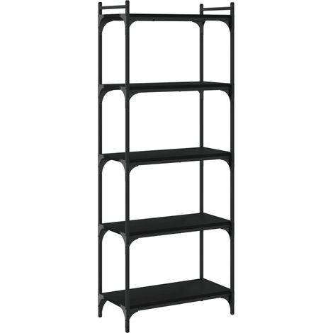 Maison Exclusive - Bücherregal 5 Böden Schwarz 60x30x154 cm Holzw