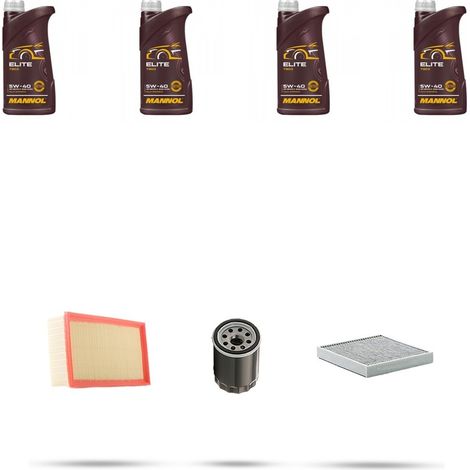 Kit tagliando 3 FILTRI e 4L OLIO compatibile con Mitsubshi Colt VI (Z30) 1.3 70KW Dal 2004 (1/5)
