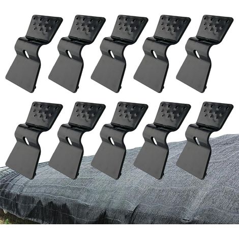 CCYKXA Pack of 10 shade cloth clips, clips for sun protection netting, butterfly-shaped clips for greenhouse netting, garden shade and mesh accessories (1/5)
