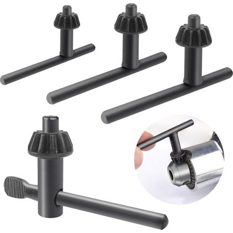 Clé Mandrin de Perceuse,4pcs Clé Universelle pour Mandrin de Perceuse à Pression :20 mm/10 mm/13 mm/16 mm] (1/5)