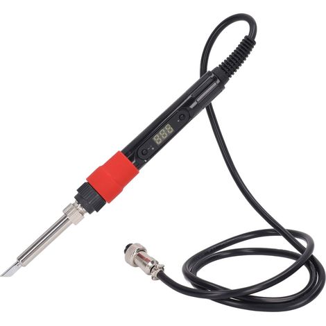 Kit de fer à souder électrique numérique portable réglable, outil de soudage, chauffe rapide, thermostat en céramique, 50 W, 100-240 V, prise UE (1/5)