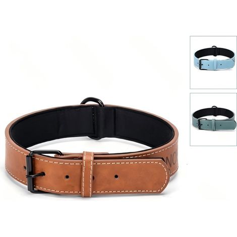 Collier pour chien en cuir PU, ajustable et confortable (1/4)