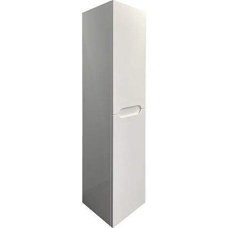 Colonne de salle de bain suspendue - Blanc - L30 x l30 x 120 cm - STEFANIE (1/5)