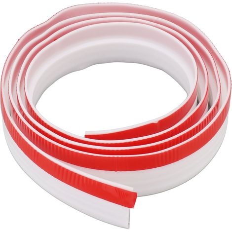 Joint d'étanchéité sous porte en TPE épais, auto-adhésif, coupe-vent, anti-poussière et insonorisant, 2 m (6,6 pi), blanc (1/5)