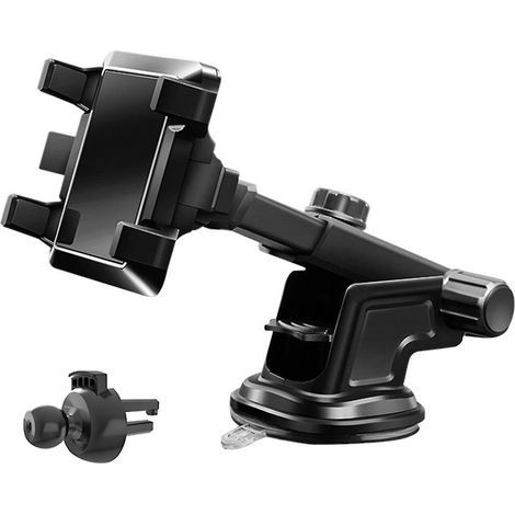Support de voiture pour smartphone avec ventouse pour téléphones portables de 3 à 7 pouces (1/3)