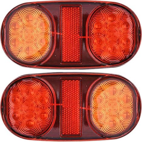12V LED Trailer Lights, 2pcs Waterproof LED Trailer Tail Lights (1/3)