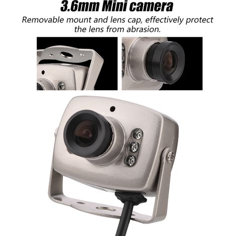Mini caméra de sécurité CCTV filaire CMOS 6 LED avec vision nocturne, caméra vidéo numérique NTSC