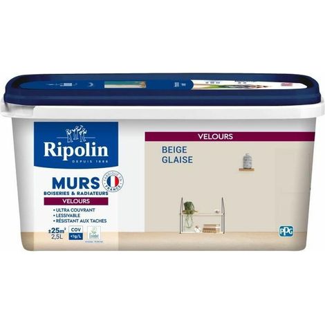 Ripolin Vliesfarbe Beige Glaise 2,5 Liter