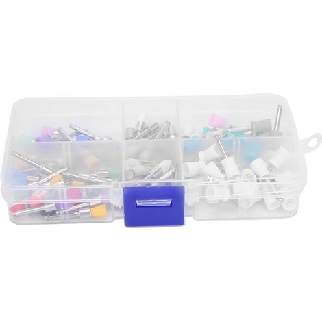 90 pièces / Boîte Brosses de Polissage Dentaire en Acier Inoxydable, Polisseur Dentaire Multicolore (1/5)