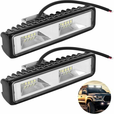 PCS LED-Arbeitslicht, LED-Arbeitsleiste für Fahrzeug, Boot, LKW, Auto, SUV, ATV, 48 W, 12–30 V