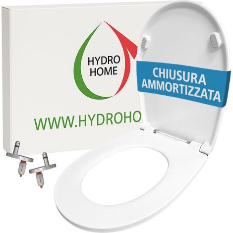 Copriwater Egg Pozzi Ginori termoindurente bianco Soft Close Sgancio Rapido