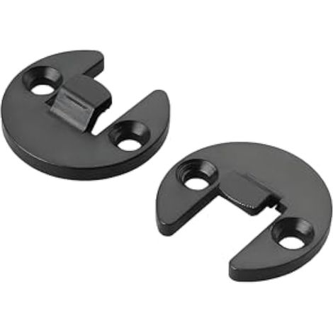 AS-R Ferrure à Enfiler Plaques de Partie et Cadre Support de Panneau Connecteur Raccords Suspendus pour Meubles Panneaux Capacité Jusqu'à 10kg Plastique (20 Paire) (1/5)