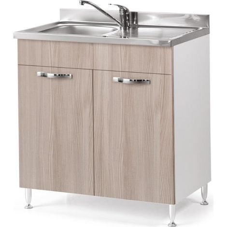 Mobile Sottolavello per Cucine Componibili L.80 x P.50 x H.85. 2 Ante Col.