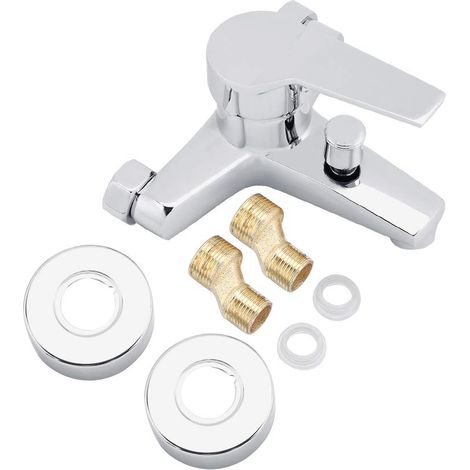 Robinet de baignoire douche mitigeur robinet de douche robinet mitigeur facile à installer pour lavabo, accessoires de salle de bain (1/5)