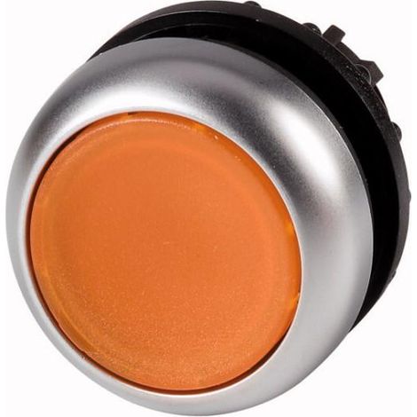 Bouton-poussoir lumineux plat ambré à accrochage EATON M22-DRL-A