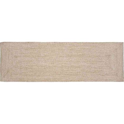 Area Rugs Natural and White 60 x 250 cm Jute vidaXL