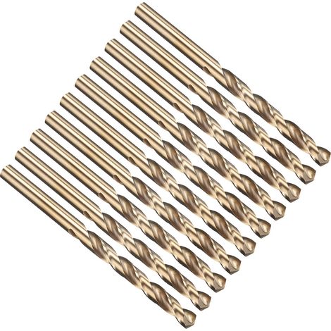 Lot de 10 6.3mm Foret Hélicoïdal Forets à Métaux à Haute Dureté (1/5)