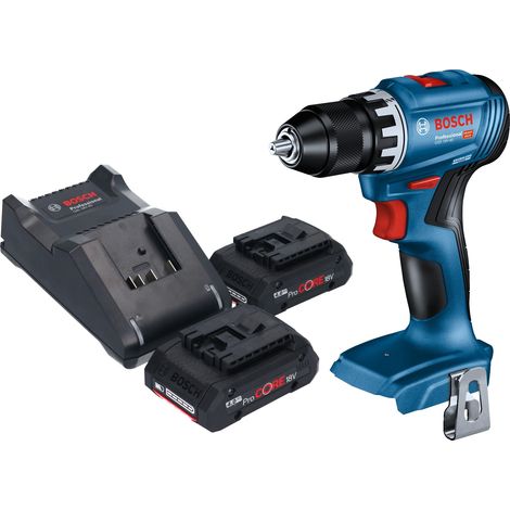 Perceuse-visseuse sans fil Bosch GSR 18V-45 Professional 18 V 45 Nm sans balais + 2 batteries ProCORE 4,0 Ah + chargeur (1/5)