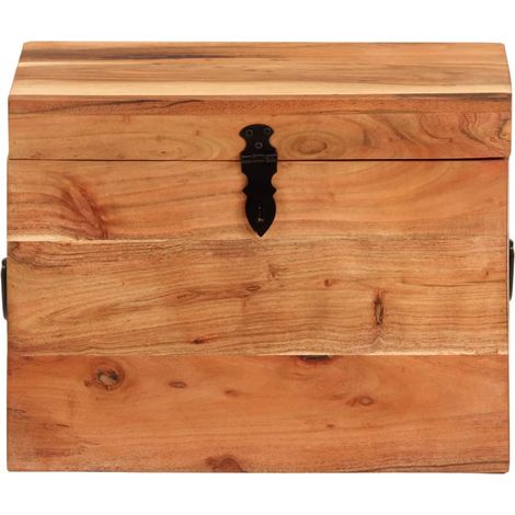 Maison Exclusive - Contenitore Portaoggetti 39x28x31cm in Legno Massello di Acacia