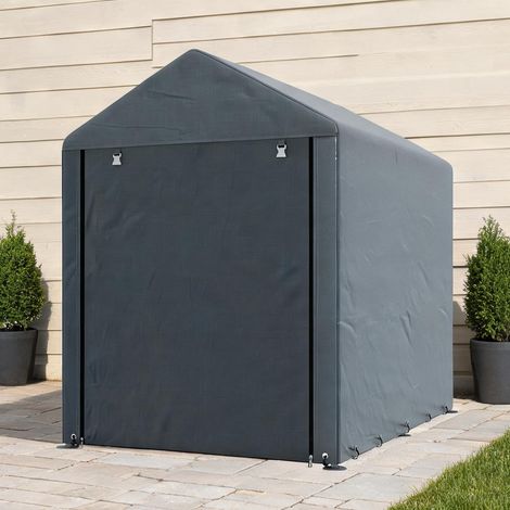 Abri de jardin spacieux 120 x 179 x 165 cm avec structure acier (1/5)