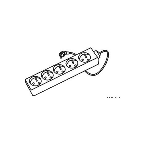 Bloc multiprise 5 prises 2P + T 3G1 - HANGER - 200002