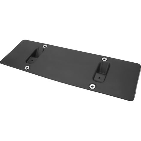 Support de plaque d'immatriculation avant 95B807287, fixation pare-chocs pour Macan 95B 2014-2018, porte-plaque en ABS noir, kit de montage inclus. (1/5)