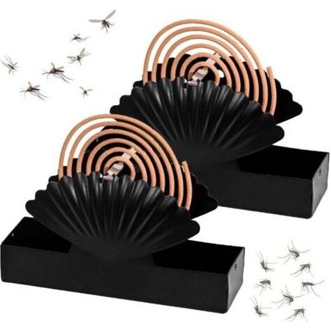 Pair Lntyq 2 PCS Porte Bobine Anti Moustique Support pour Spirale Anti Moustique Support de Bobine de Moustique Support Spirale Anti Moustique Suspendu pour Salon Salle de Bain (1/5)