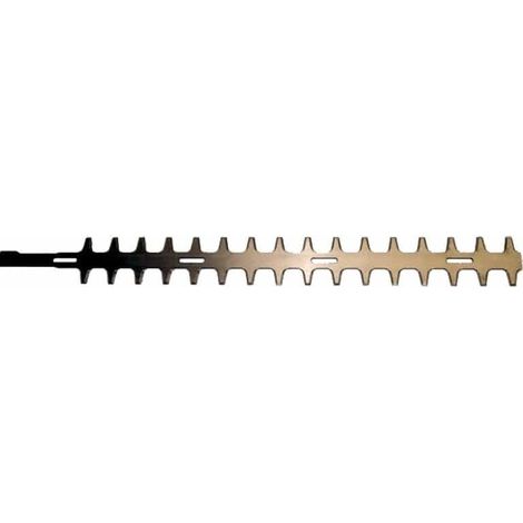 Lame inférieure taille-haie double denture 651mm – Largeur 6,2mm – Coupe 550mm – Compatible ALPINA, DOLMAR, EFCO – 9010680 (1/2)