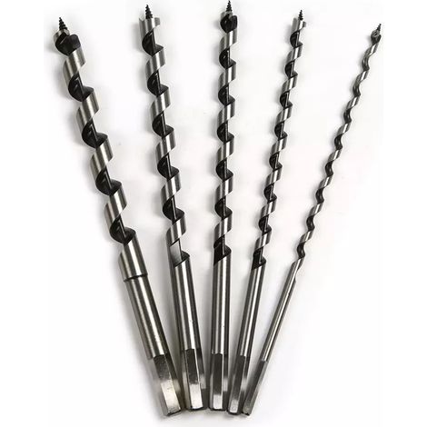 MINKUROW 5 Unids/Set 230mm Taladro De Barrena Súper Largo Vástago Hexagonal Brocas De Barrena Para Carpintería (1/5)