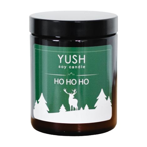 Ho Ho Ho - Candela di soia natalizia grande - Yush - 180 ml (1/5)