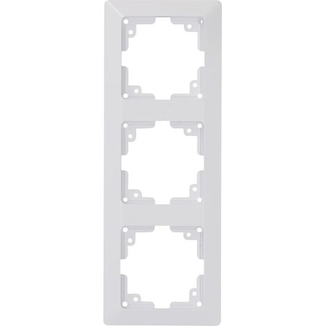 Unitec Abdeckrahmen 3-fach LeMans ultraweiß Abdeckrahmen