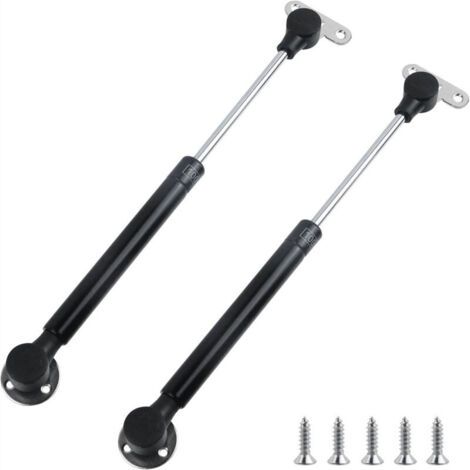 Lot de 2 vérins à gaz hydrauliques 100N pour boîte à pression (noir)