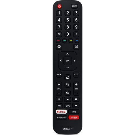 Telecomando TV compatibile con Hisense EN2BJ27H, senza programmazione (1/5)