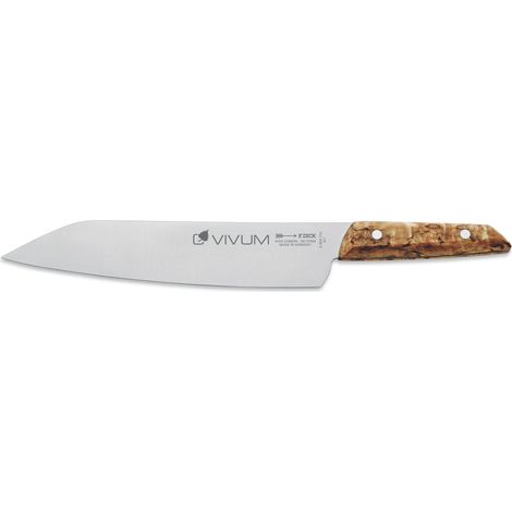 F.DICK Chefmesser VIVUM Kochmesser mit 21cm Klinge mit Birkenholzgriff 83647212H