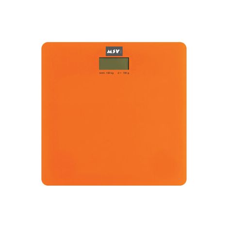 BASCULA DE BANO MSV VERRE NARANJA 3030CM