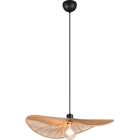 Lampada a sospensione, fibre naturali, D 58 cm, Laurine (1/5)