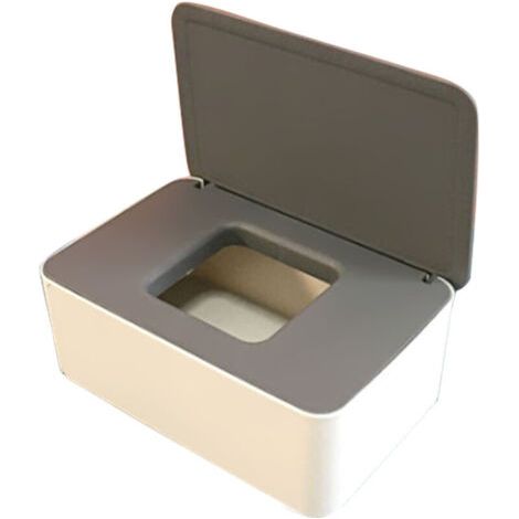 Boîte de rangement de masque jetable anti-poussière couvercle rabattable boîte de masque sac de tissu humide avec couvercle Portable pour le travail à domicile en plein air (1/5)