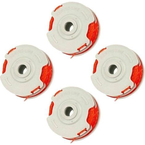 Lot de 4 bobines de coupe-bordures FLY021/513937190 pour coupe-bordures sans fil Flymo,Double Bobine En Nylon Standard (1/4)
