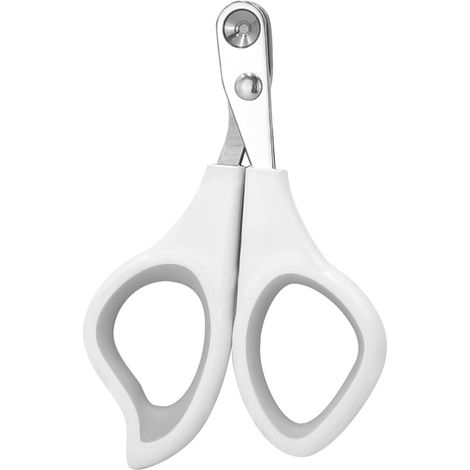 Ciseaux à griffes pour animaux avec trou de coupe circulaire de 2 mm, évitent de trop couper les griffes, toilettage et coupe-griffes pour chats (blanc) (1/5)