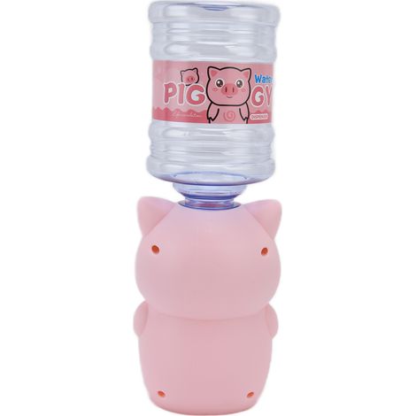 Distributeur de Boisson Miniature Mignon en Forme de Cochon Rose - Accessoire Maison de Poupée pour Enfants (1/5)