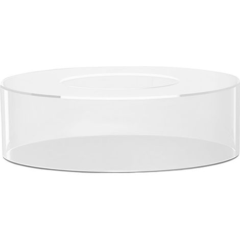 Support À Gâteau Acrylique Transparent - 15/20/25 cm Ø x 5 cm Hauteur - Pour Gâteaux à Étages, Décorations Festives, Centres De Table - 1 Pièce (1/5)