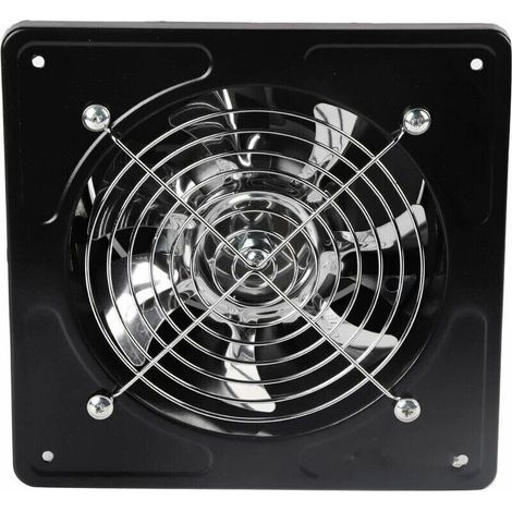 6quot Ventilateur Extracteur D'Air Diamètre Du Trou De Perage 150Mm Extracteur D'Air 40W Ventilateur D'Extraction Mural Pour Cuisine Salle De Bain(Black) (1/5)