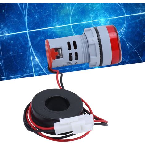 Ampèremètre numérique universel avec voyant lumineux, 220 V CA, AD16-22DSA